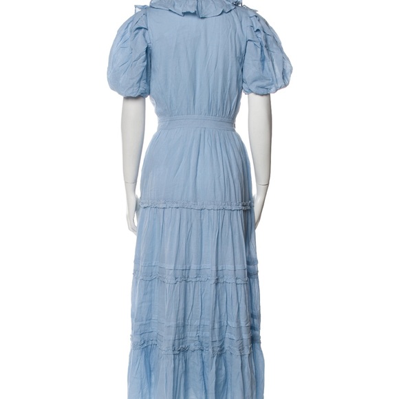Elegant Blue Midi Dress
